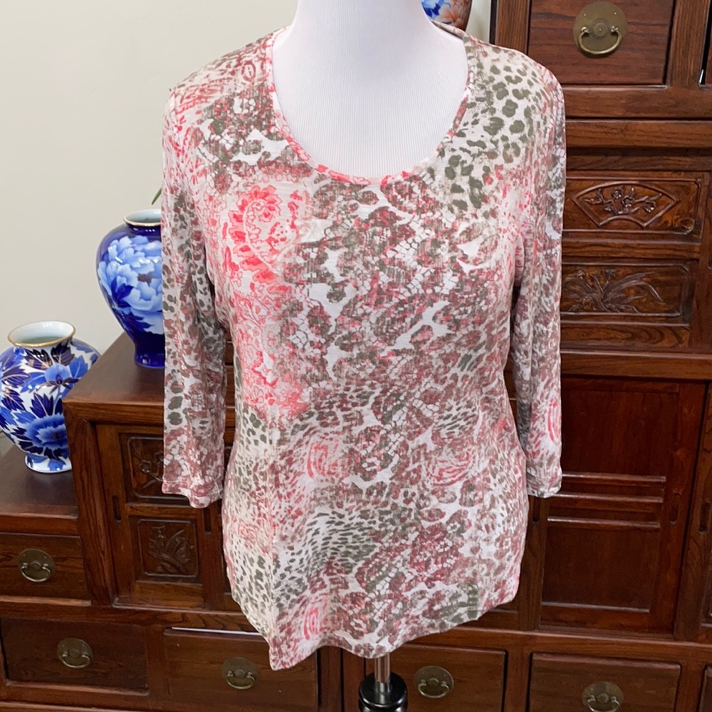 Easy Wear by Chicos Size 2 or M Long Sleeve Top